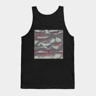 Ukiyo e Japanese snow covered roofs Tank Top